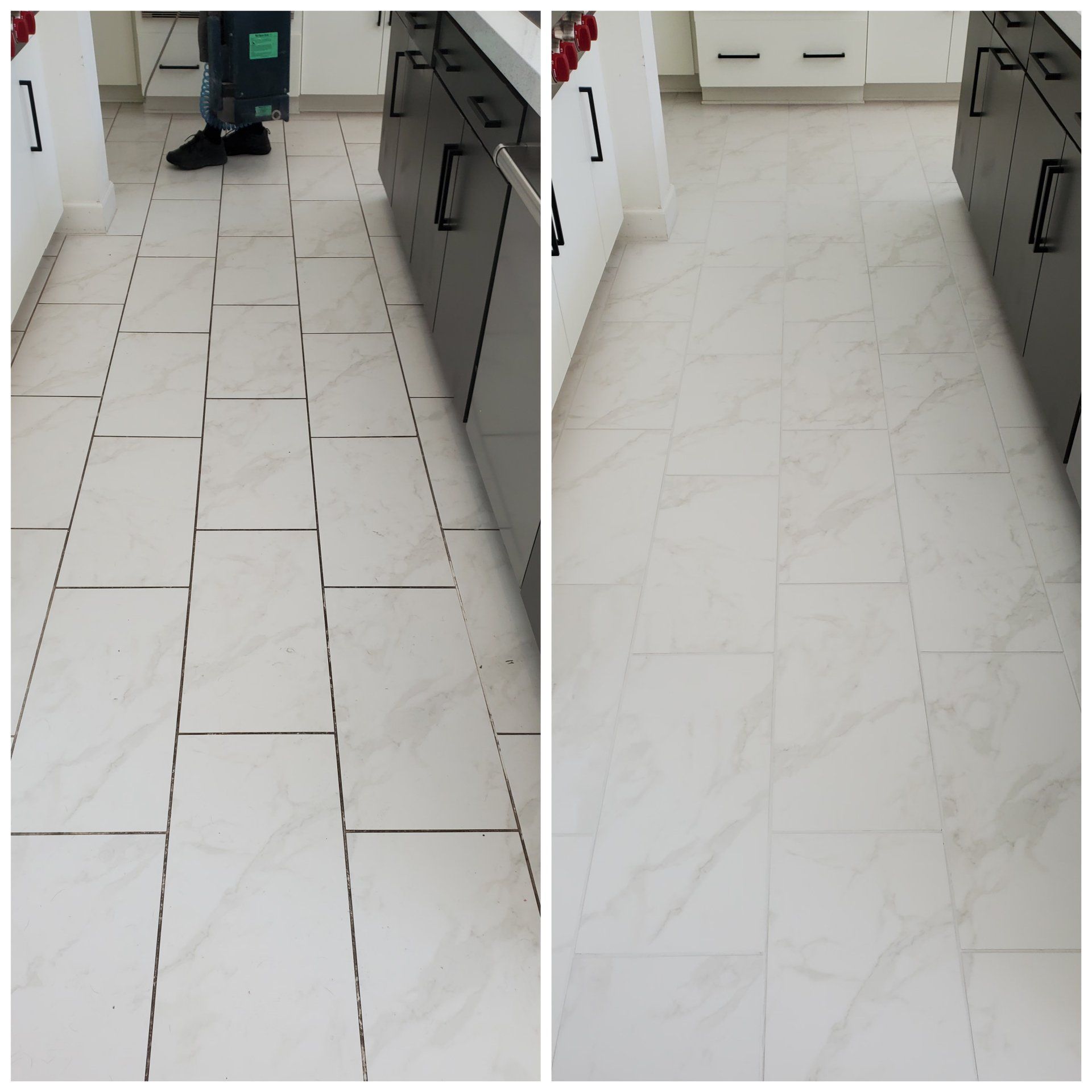 Porcelain Tile and Grout Cleaning and Permanent Grout Sealing in Gilbert Arizona