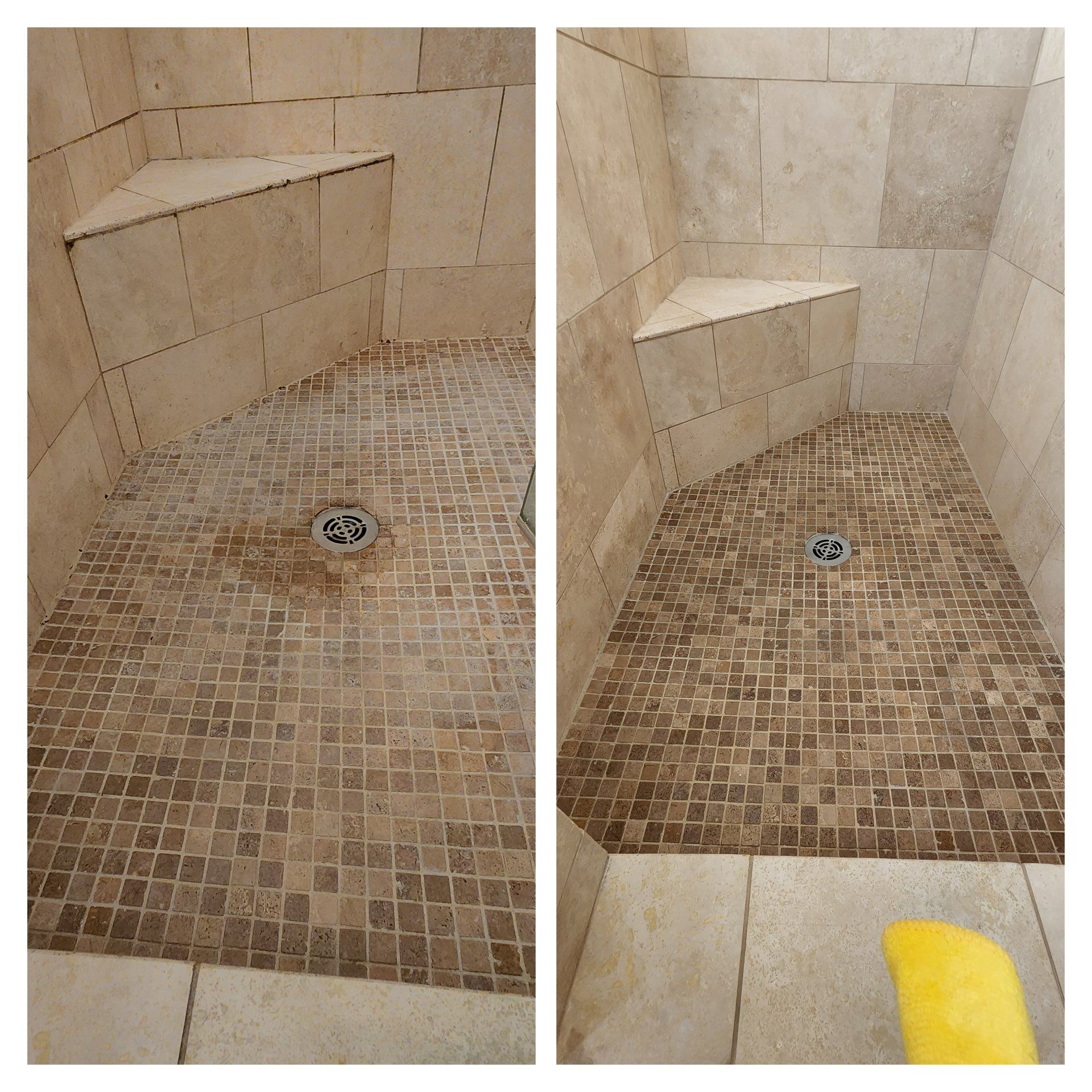 Travertine Shower Restoration Scottsdale Arizona