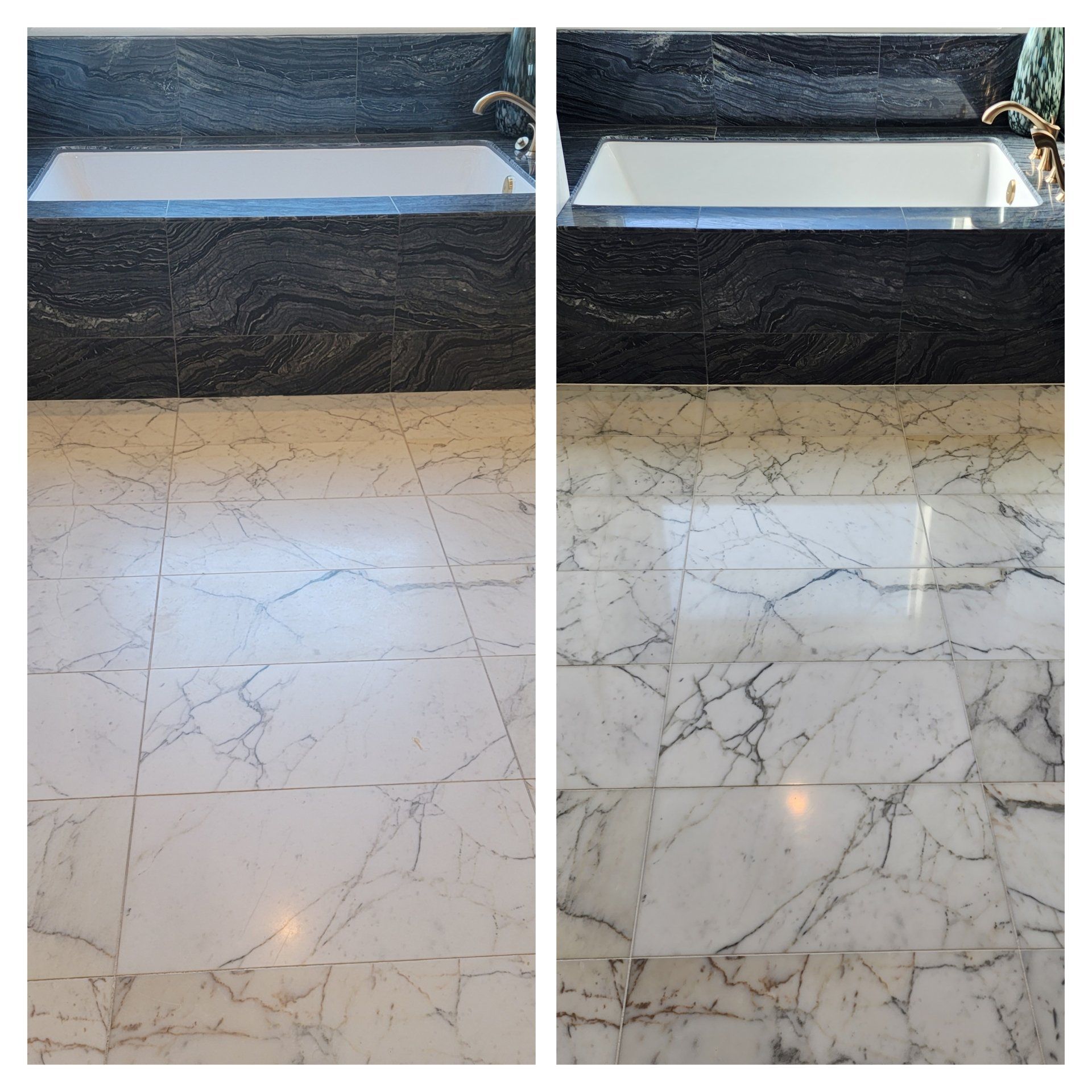 Marble Crack Repair, Re-Polish and Seal Chandler Arizona