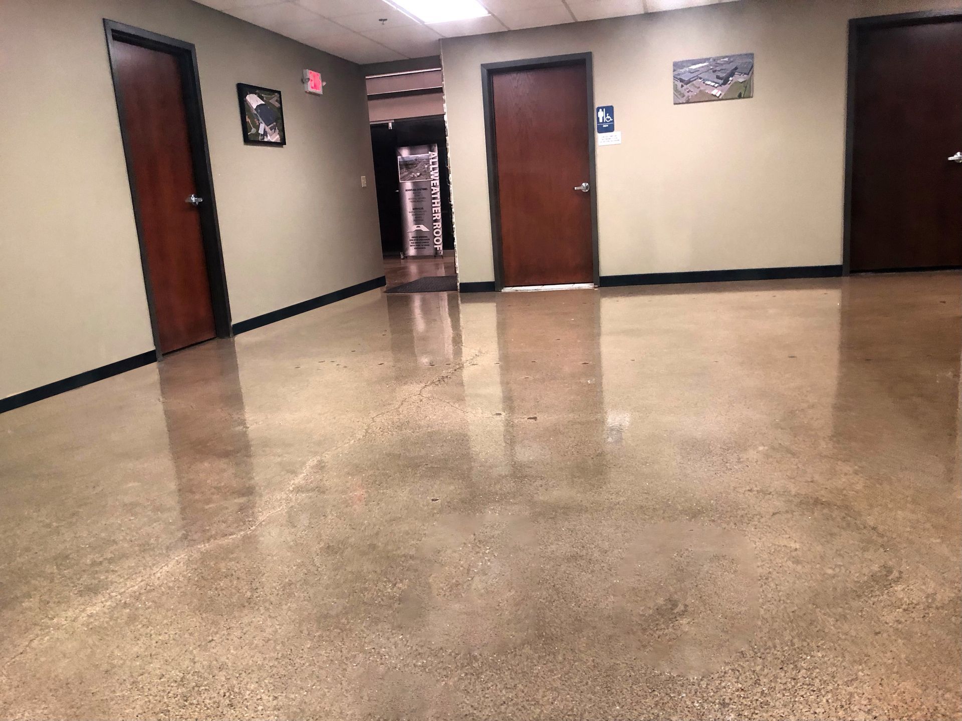 polished office floor