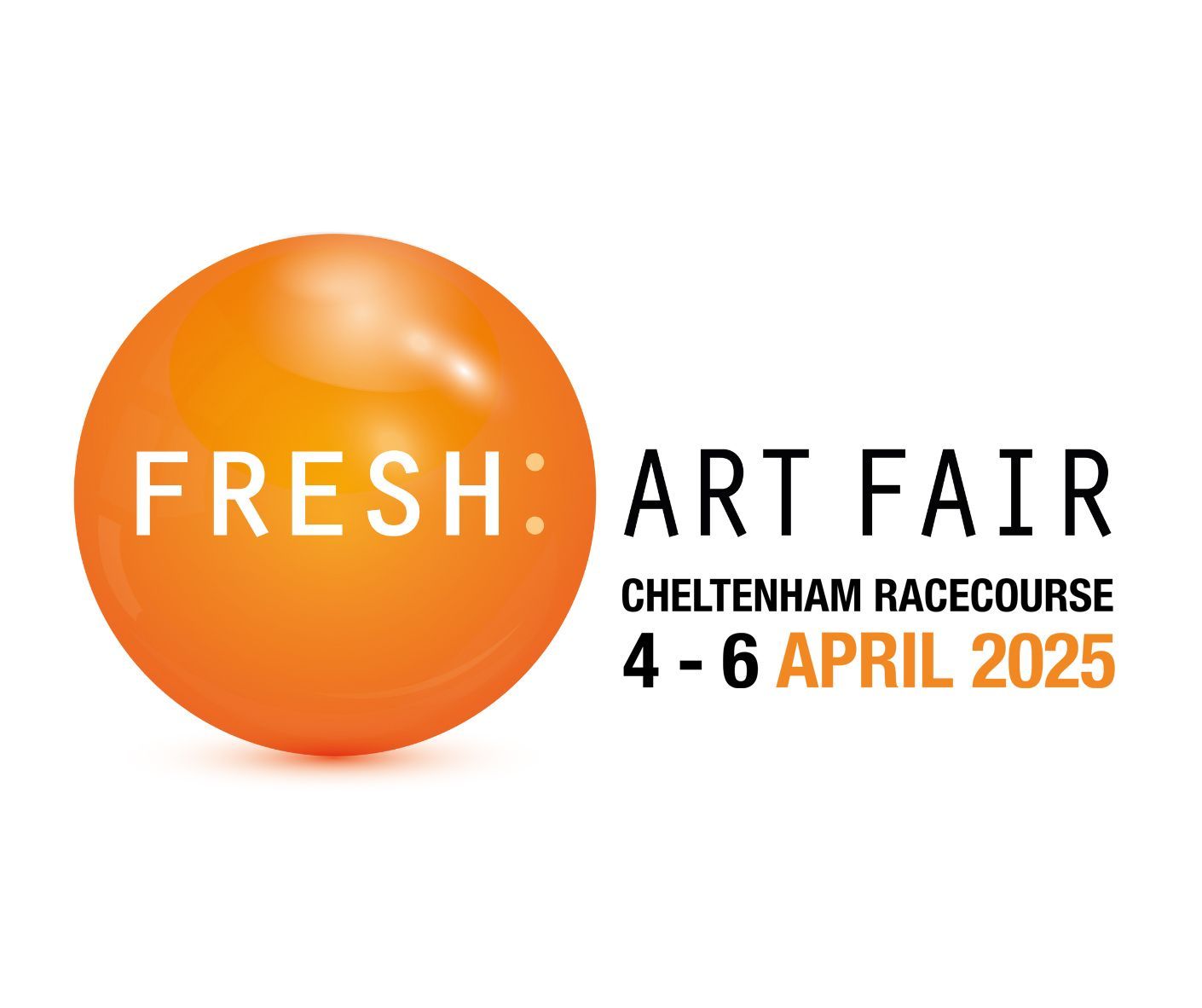 A poster for the fresh art fair Cheltenham 2025