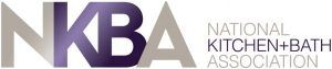 Logo for the National Kitchen + Bath Association (NKBA), featuring stylized purple and grey letters.