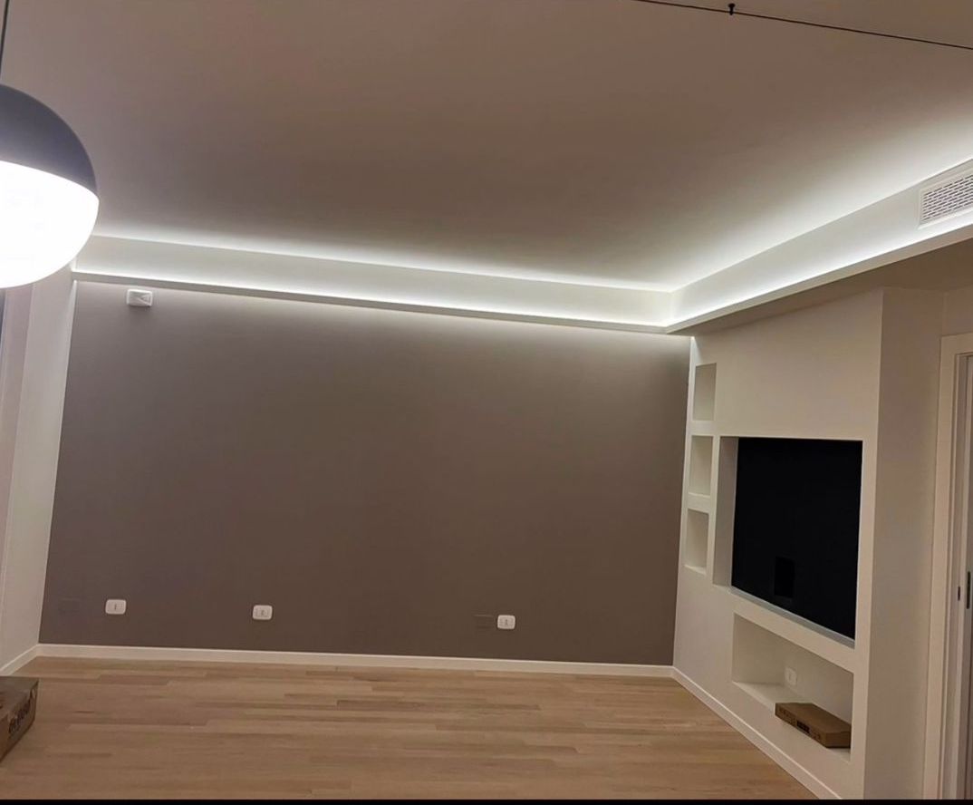 illuminazione a faretti in salotto