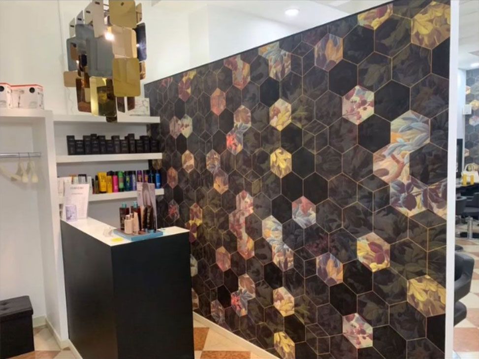 decorazione murale negozio