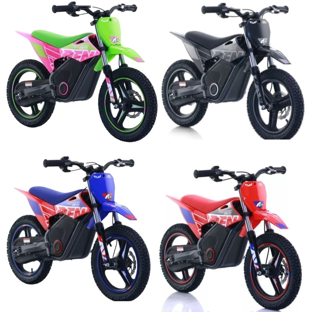 moto da cross bianca, rossa e blu