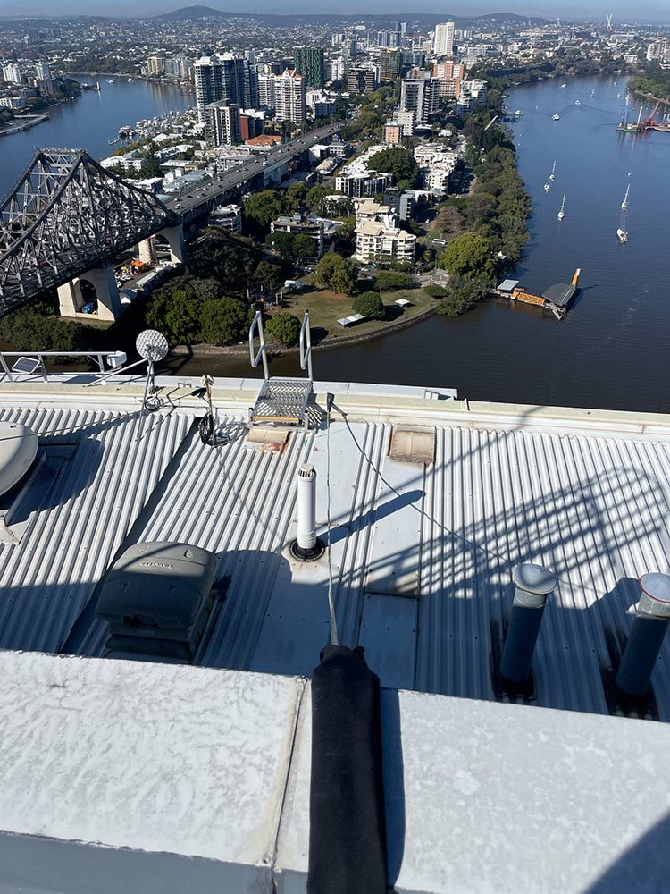 A View of a City From the Top of a Building — Beards Roofing and Plumbing in Morayfield, QLD