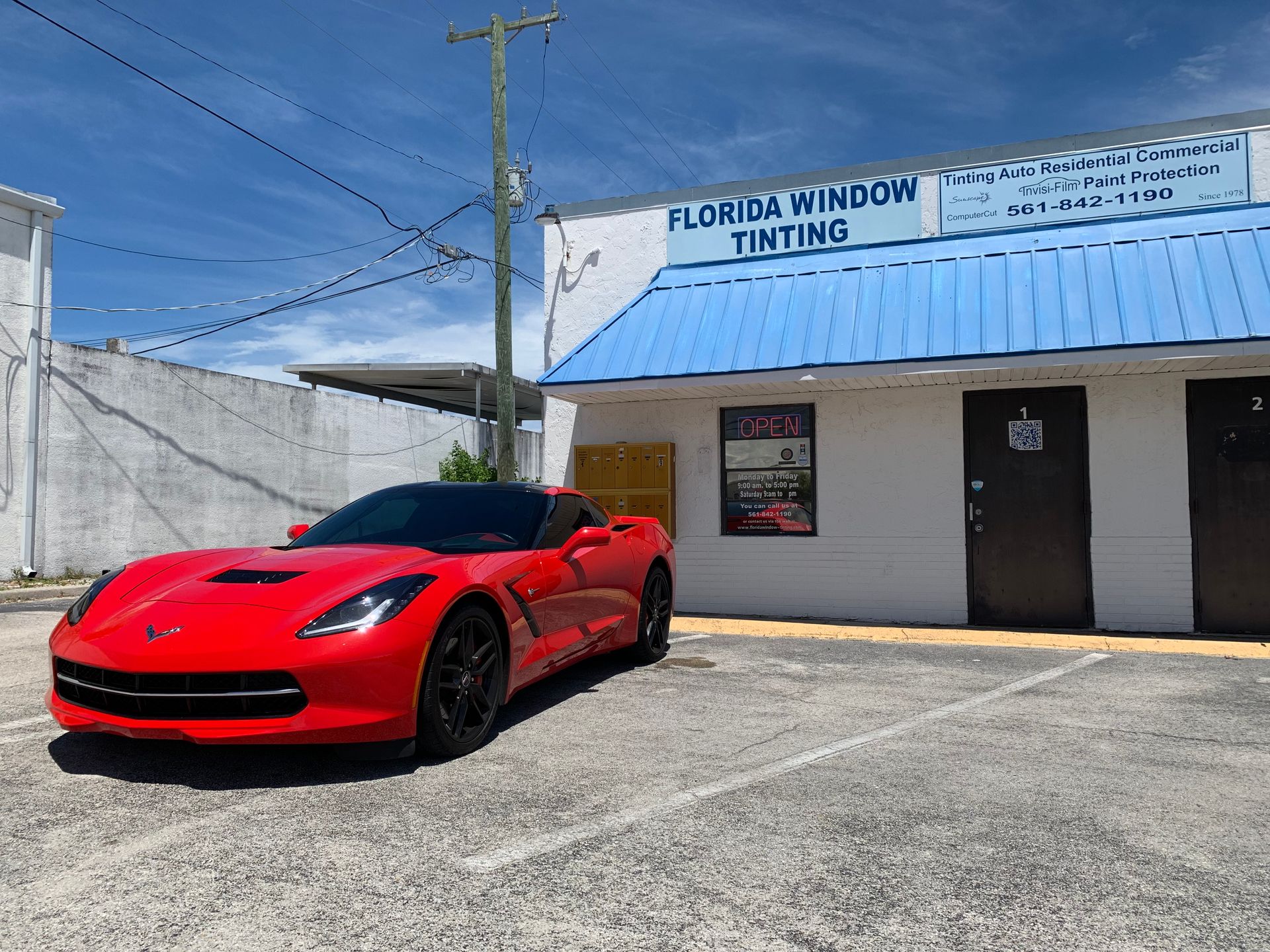 Sports Car With Tinted Windows