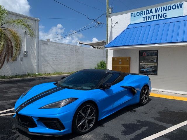 Sports Car With Tinted Windows