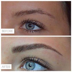 eyebrows before and after