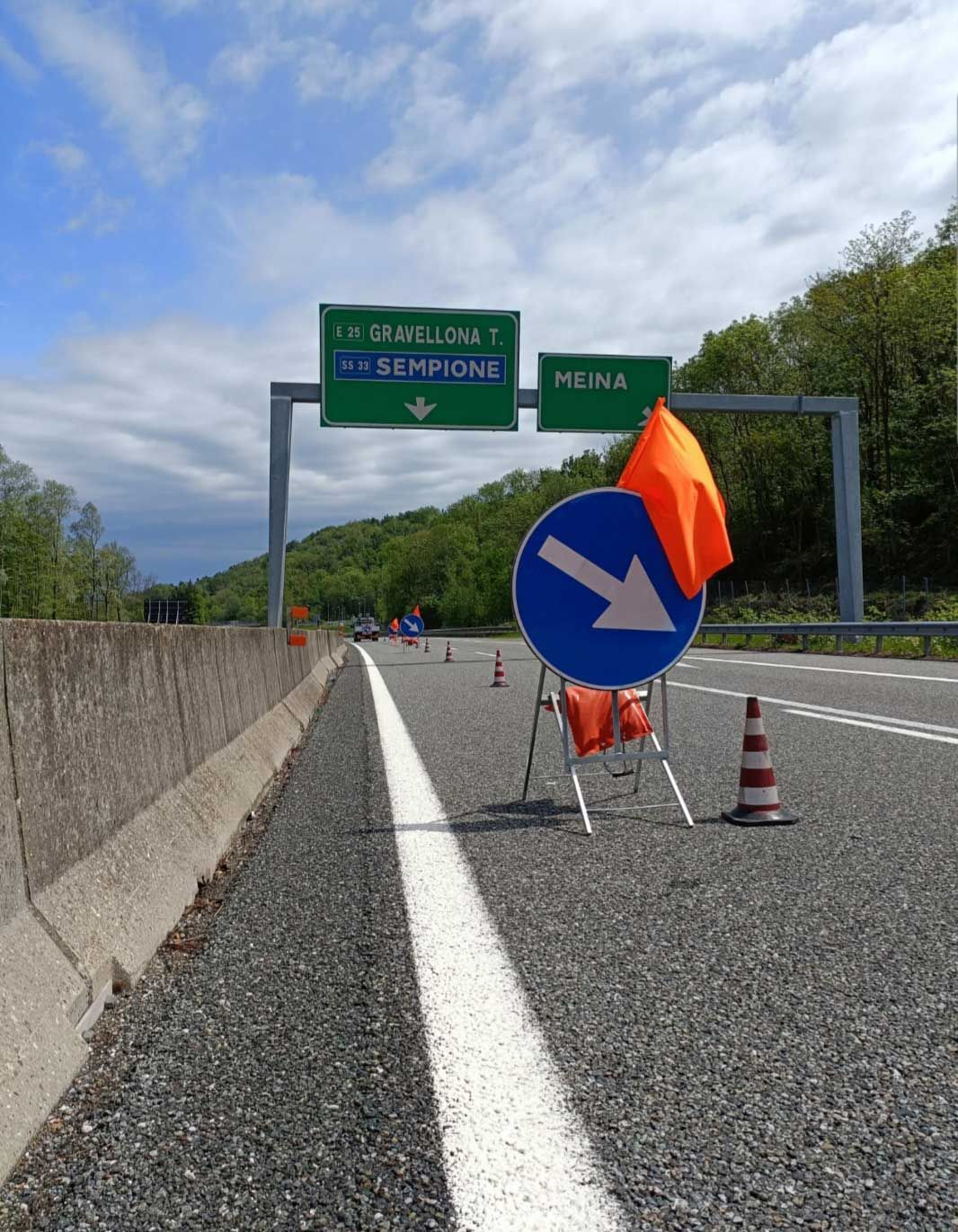 segnaletica stradale per autostrade