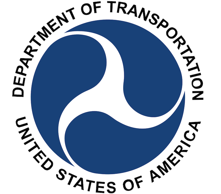 A logo for the department of transportation in the united states of america