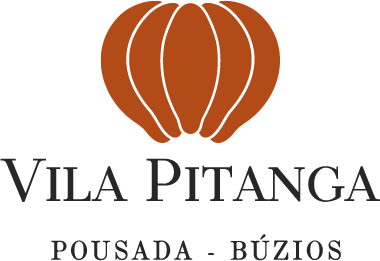 Um logotipo para a vila pitanga com uma abóbora no meio