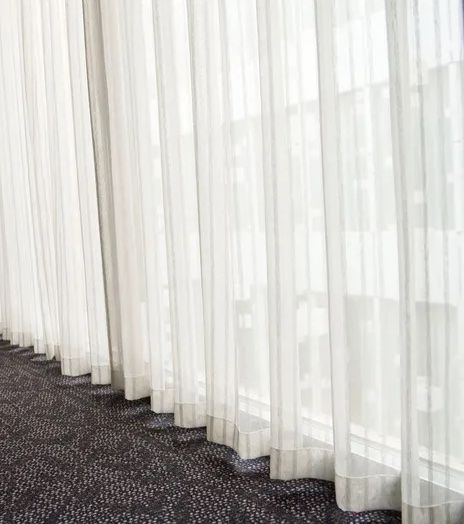 white curtains  — Window Coverings in Moss Vale, NSW