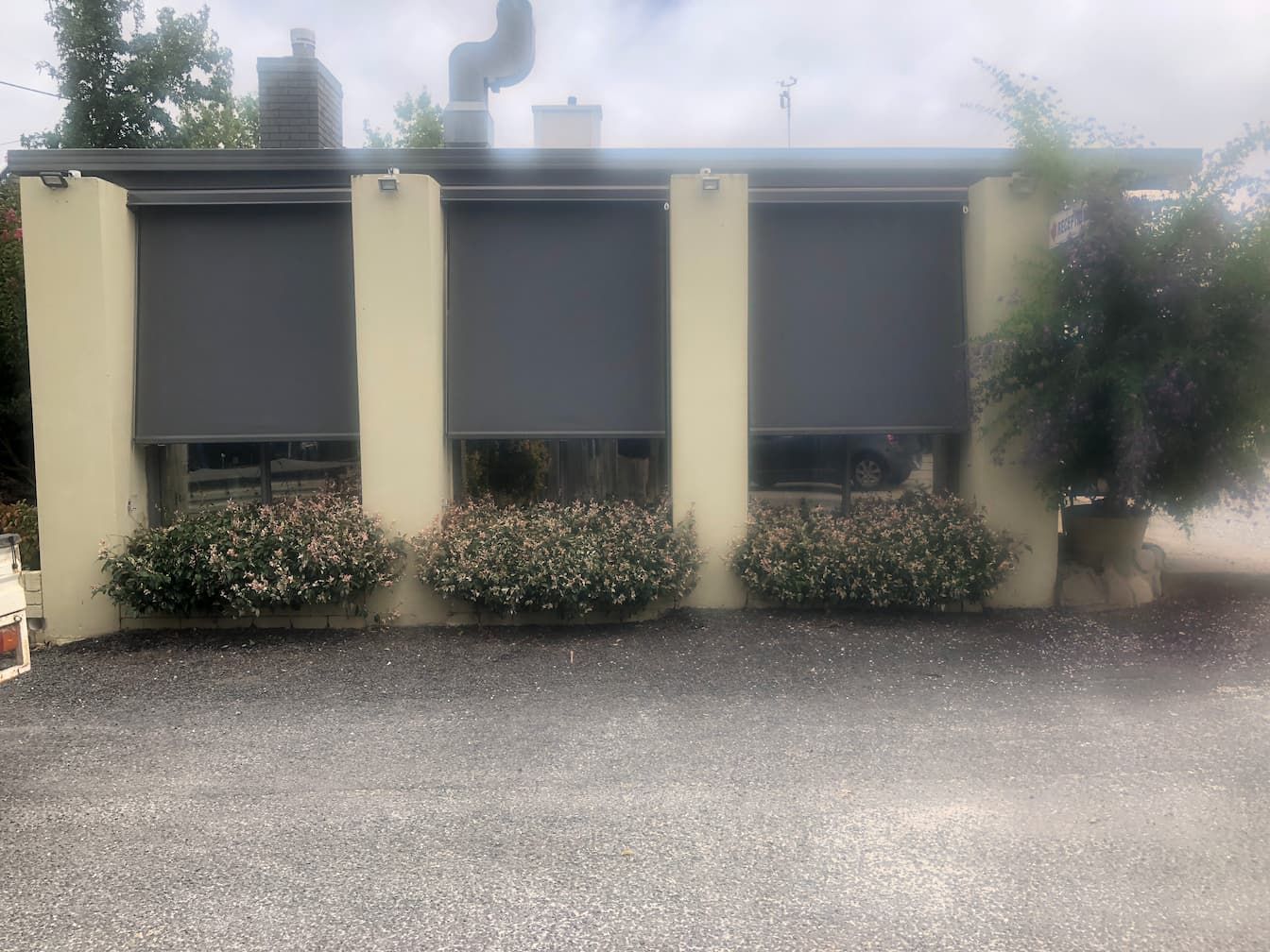 Gray Sunblinds On Windows — Window Coverings in Exeter, NSW