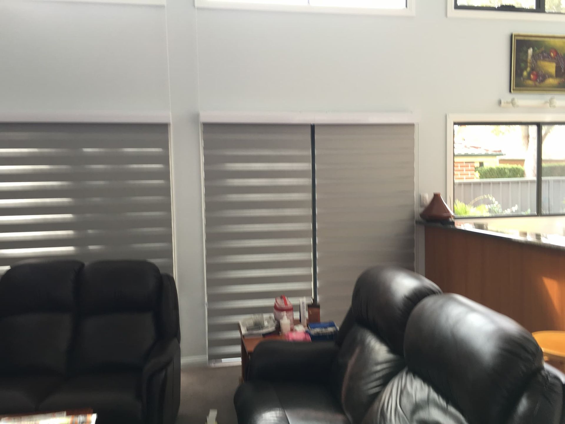 Living Room With Vision Blinds — Window Coverings in Exeter, NSW