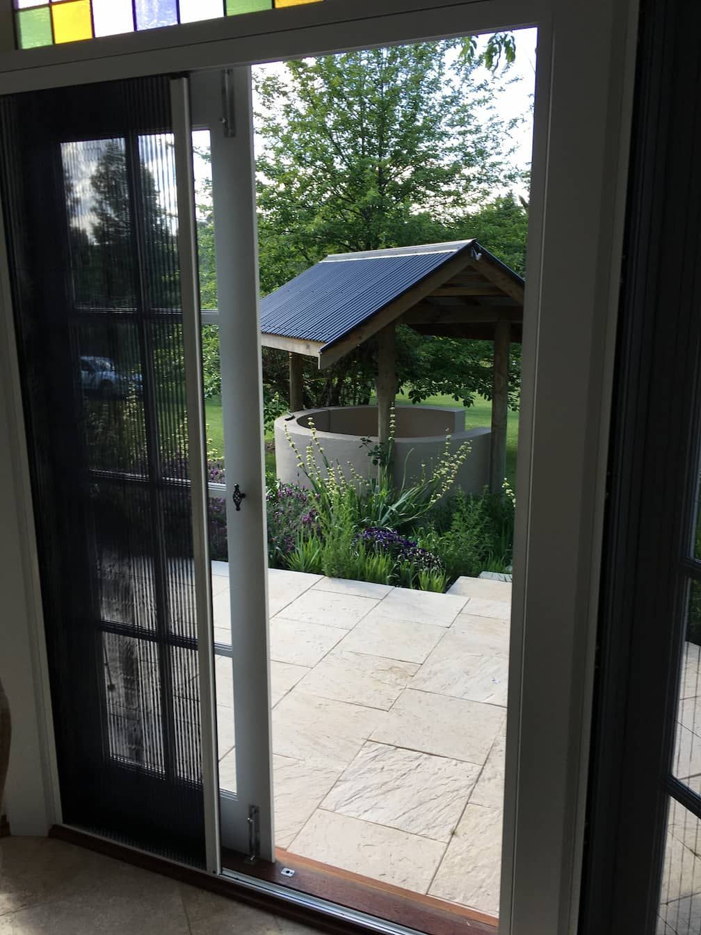 Opened Sliding Door — Window Coverings in Exeter, NSW