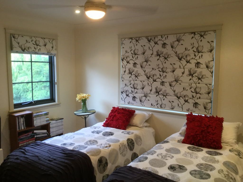 Bedroom Window With Opened Blinds — Window Coverings in Exeter, NSW