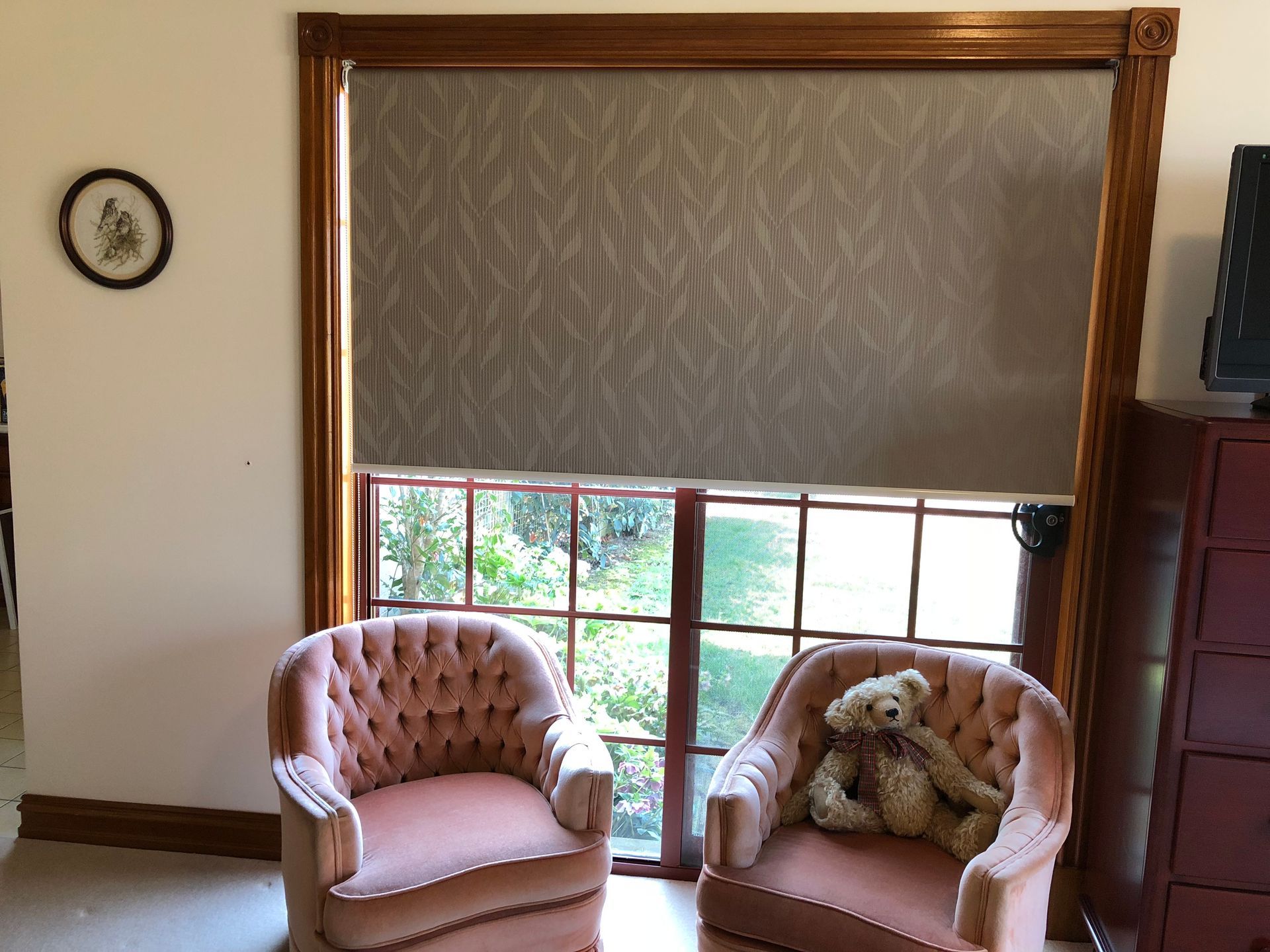 blind in a bedroom — Window Coverings in Exeter, NSW