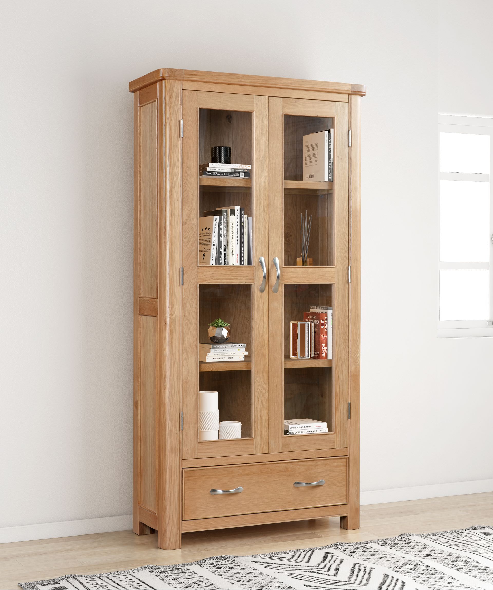 Chatsworth Oak Display Cabinet