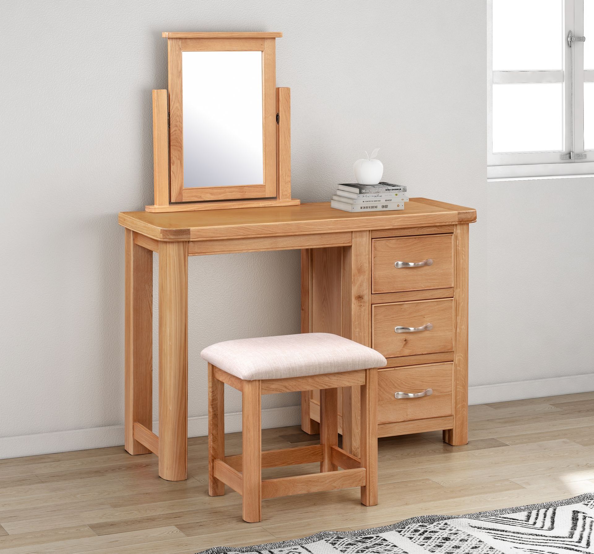 Chatsworth Oak Dressing Table Set