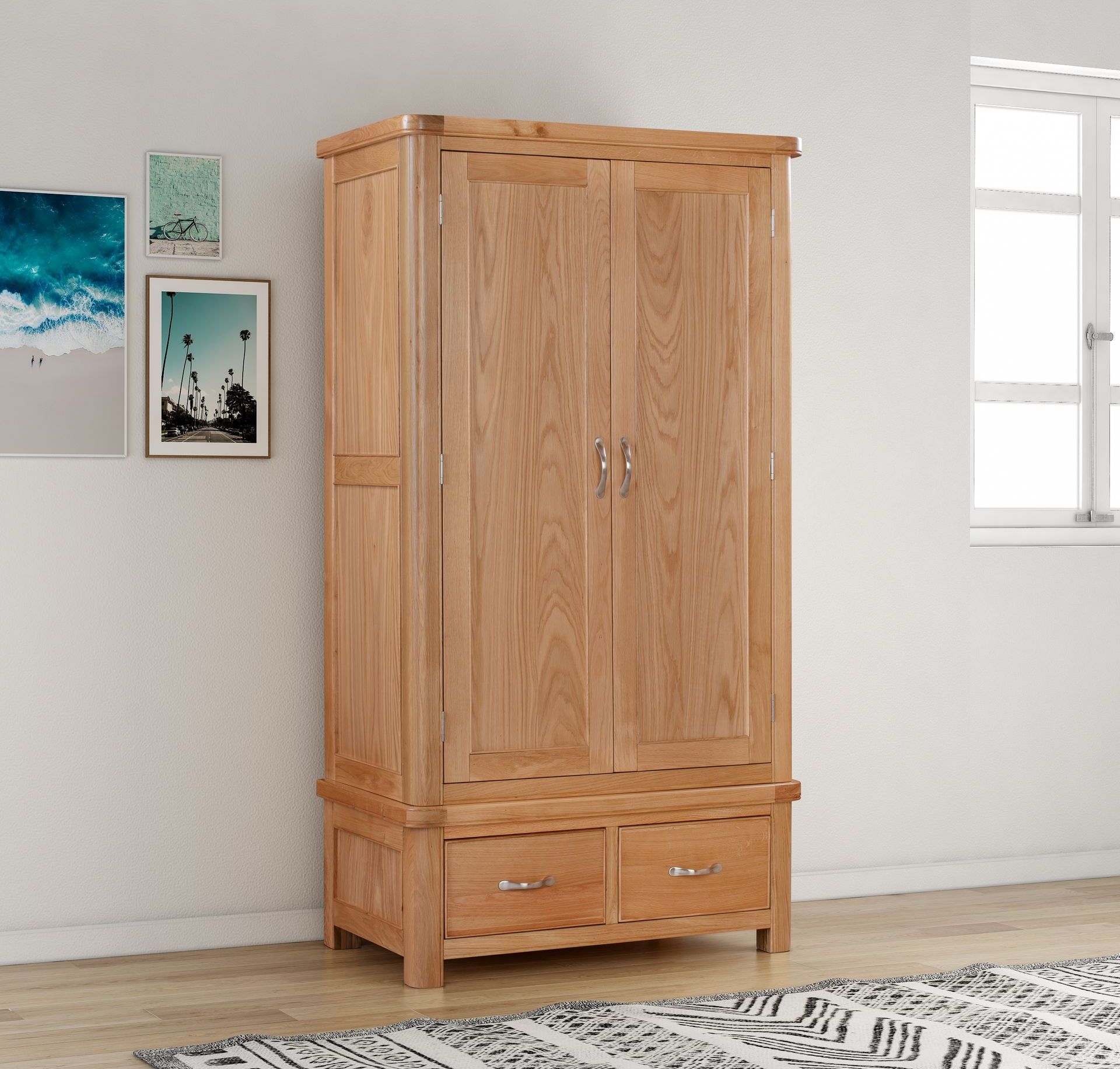 Chatsworth Oak Double Wardrobe