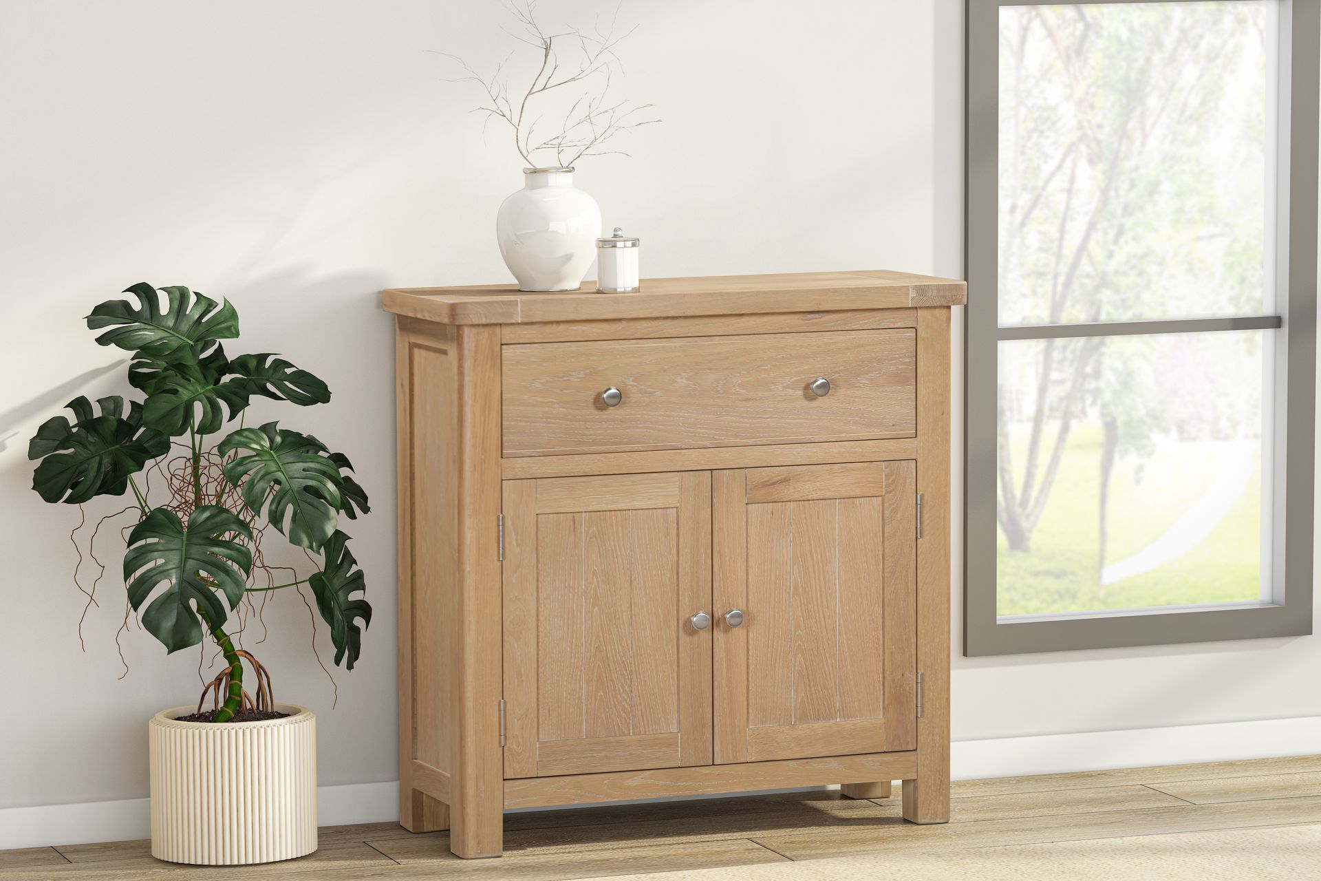 Foxington Oak Hall Cabinet