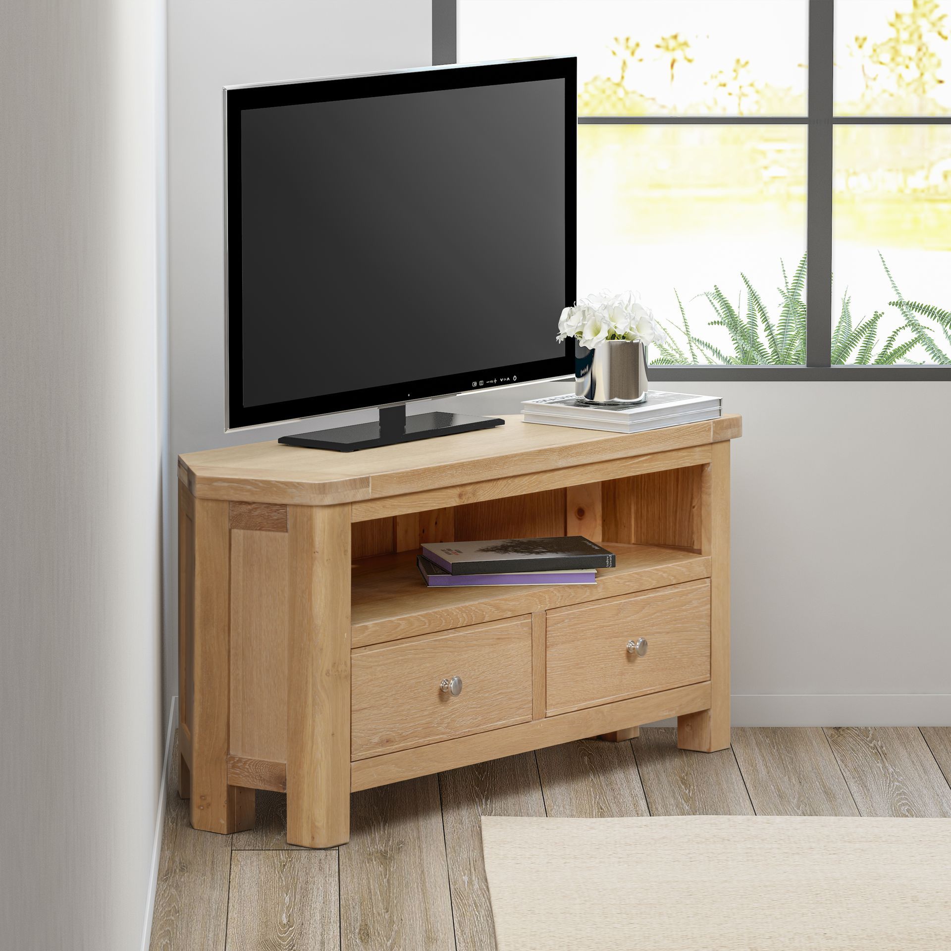 Foxington Oak Corner TV Unit