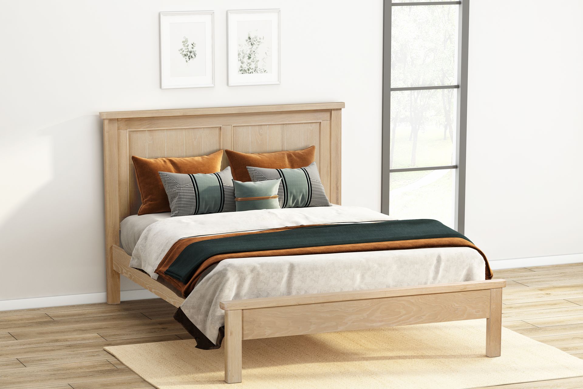 Foxington Oak Double Bed