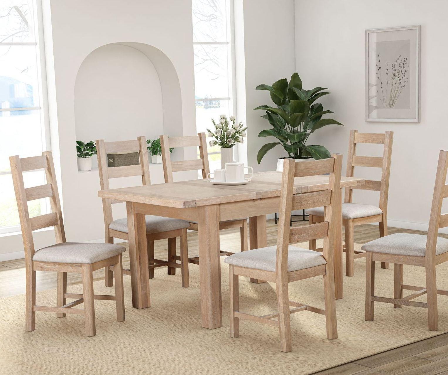 Foxington Oak 1.2m Extending Dining Table