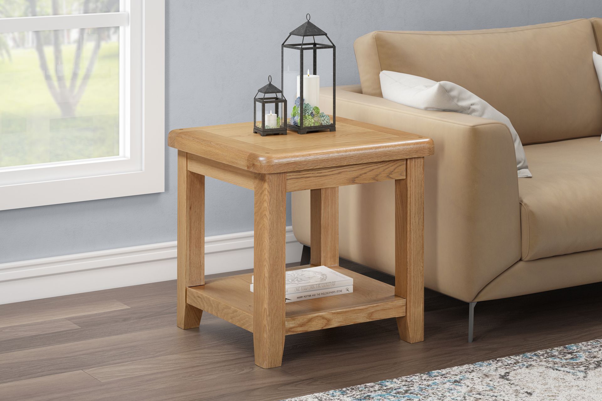 Kingsbury Oak Lamp Table