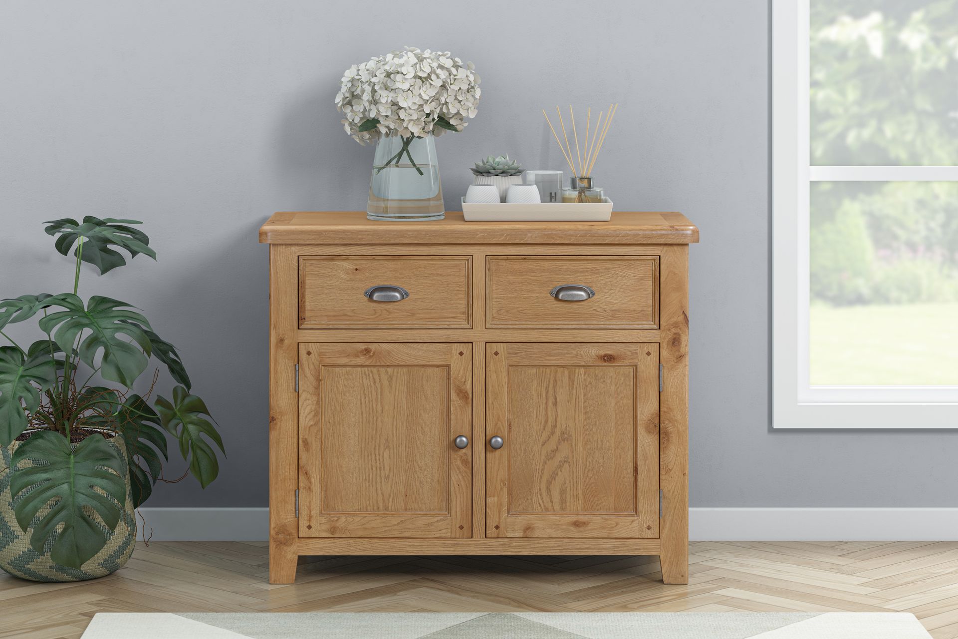 Kingsbury Oak 2 Door Sideboard