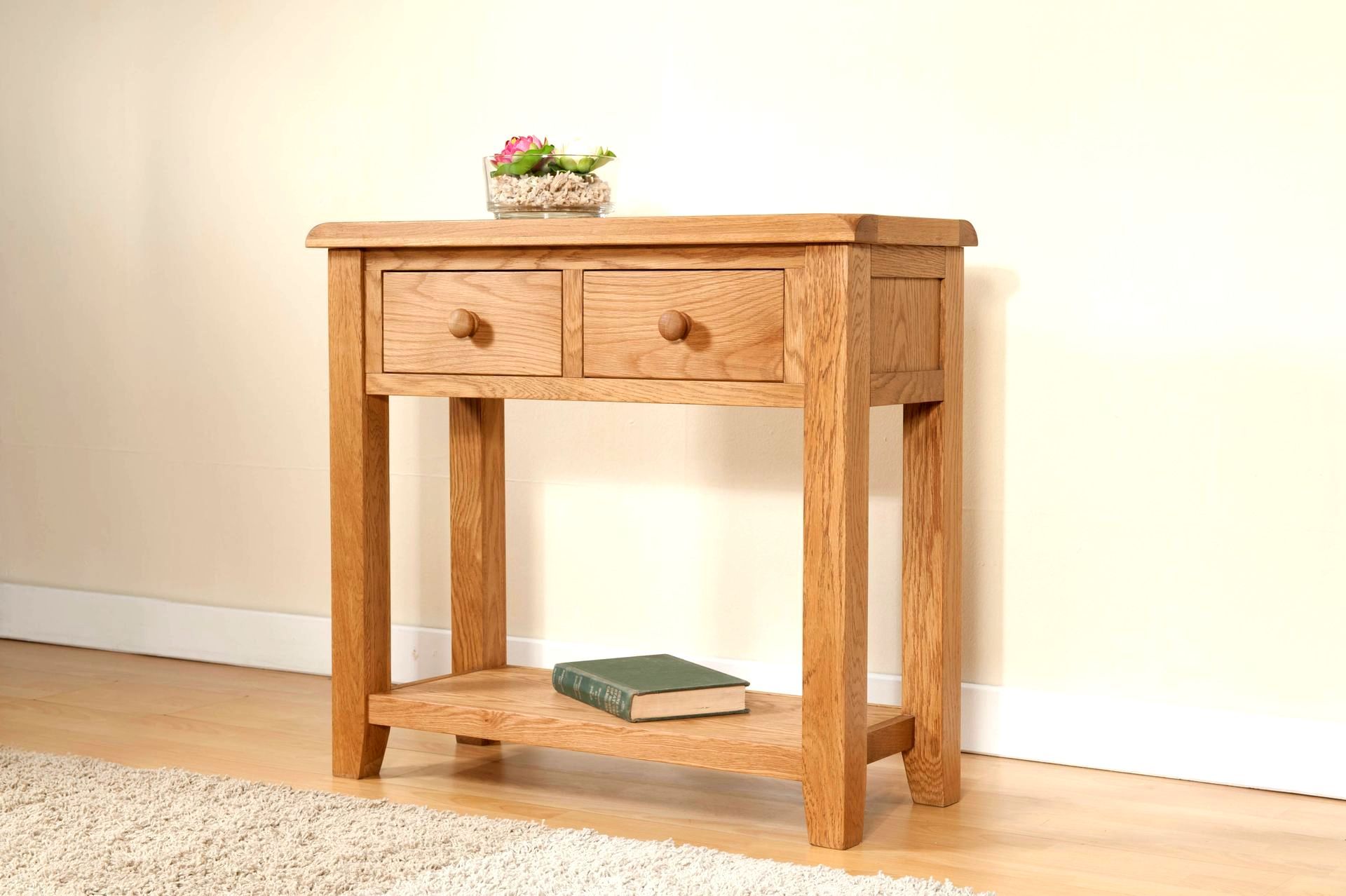 Shrewsbury Oak 2 Drawer Console Table
