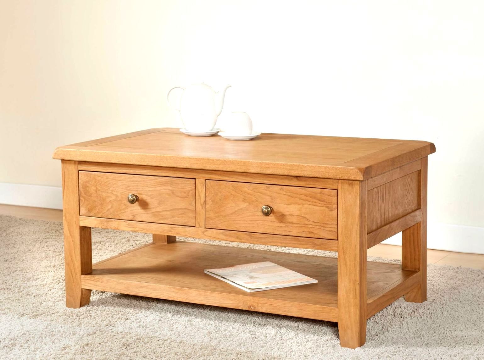 Shrewsbury Oak Coffee Table with Drawers