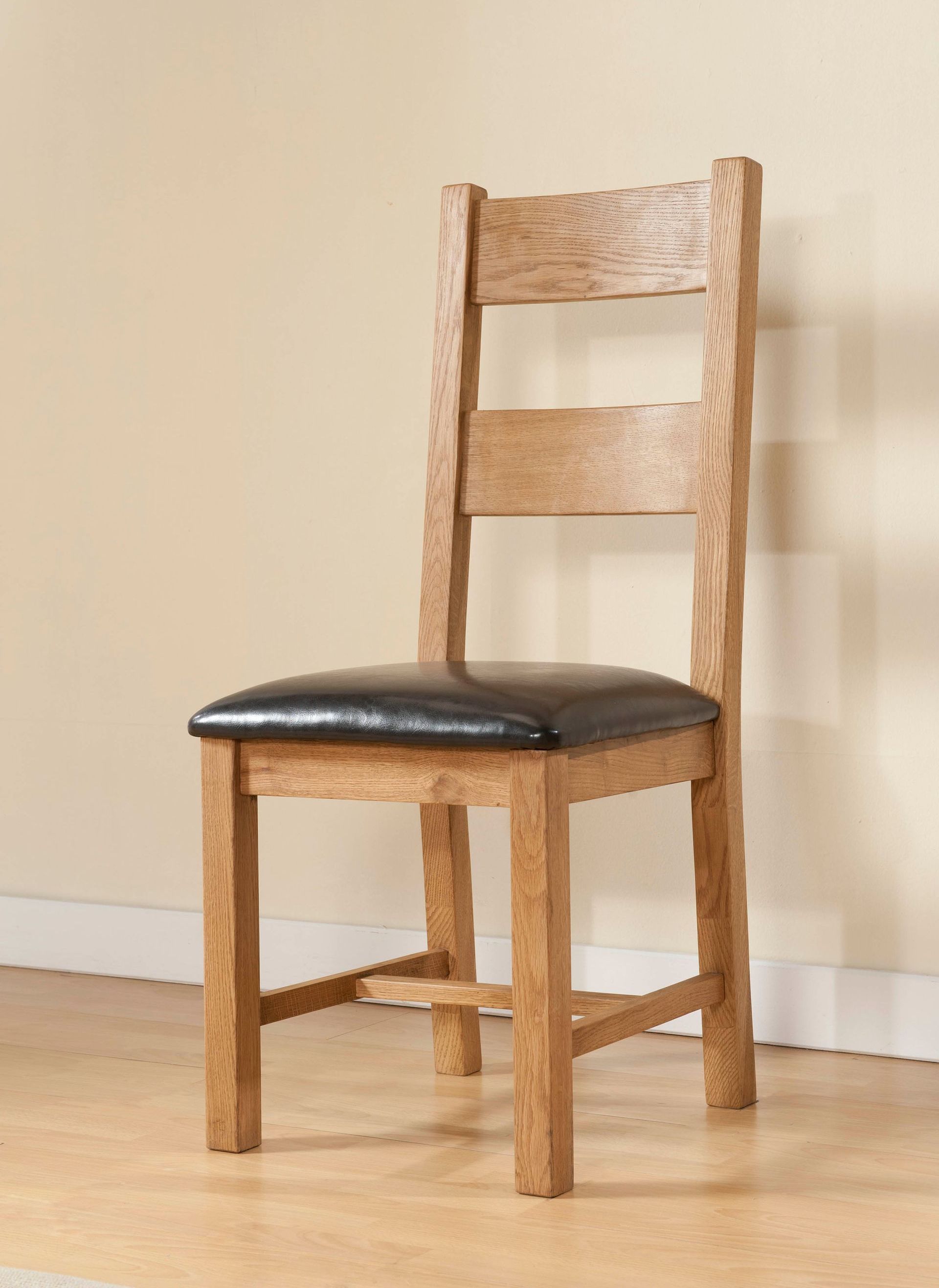 Shrewsbury Oak Dining Chair with PU Seat