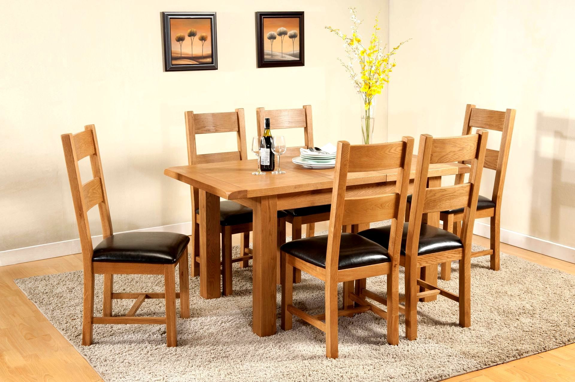 Shrewsbury Oak 1.2m Extending Dining Table