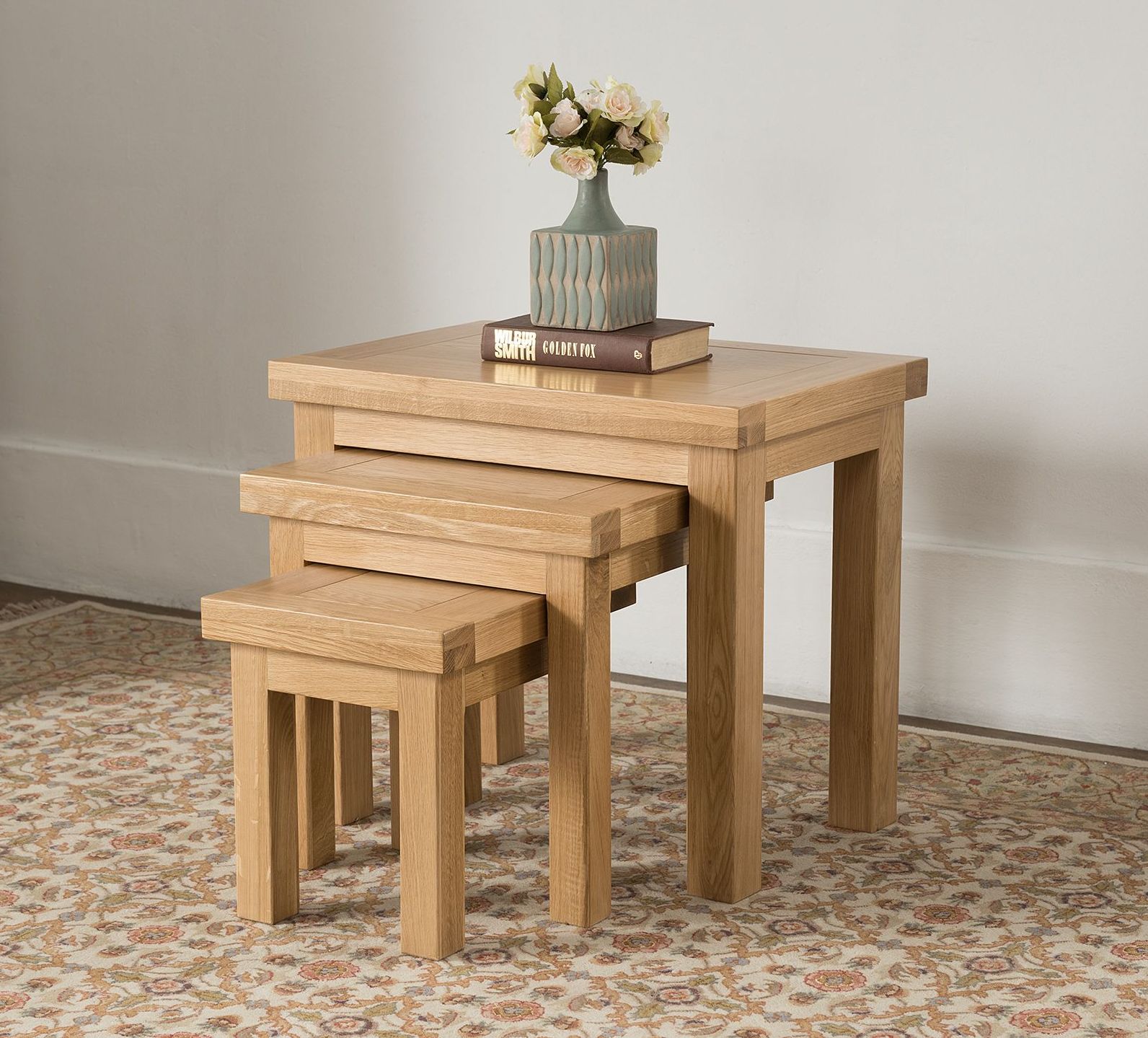 Valencia Oak Nest of Tables