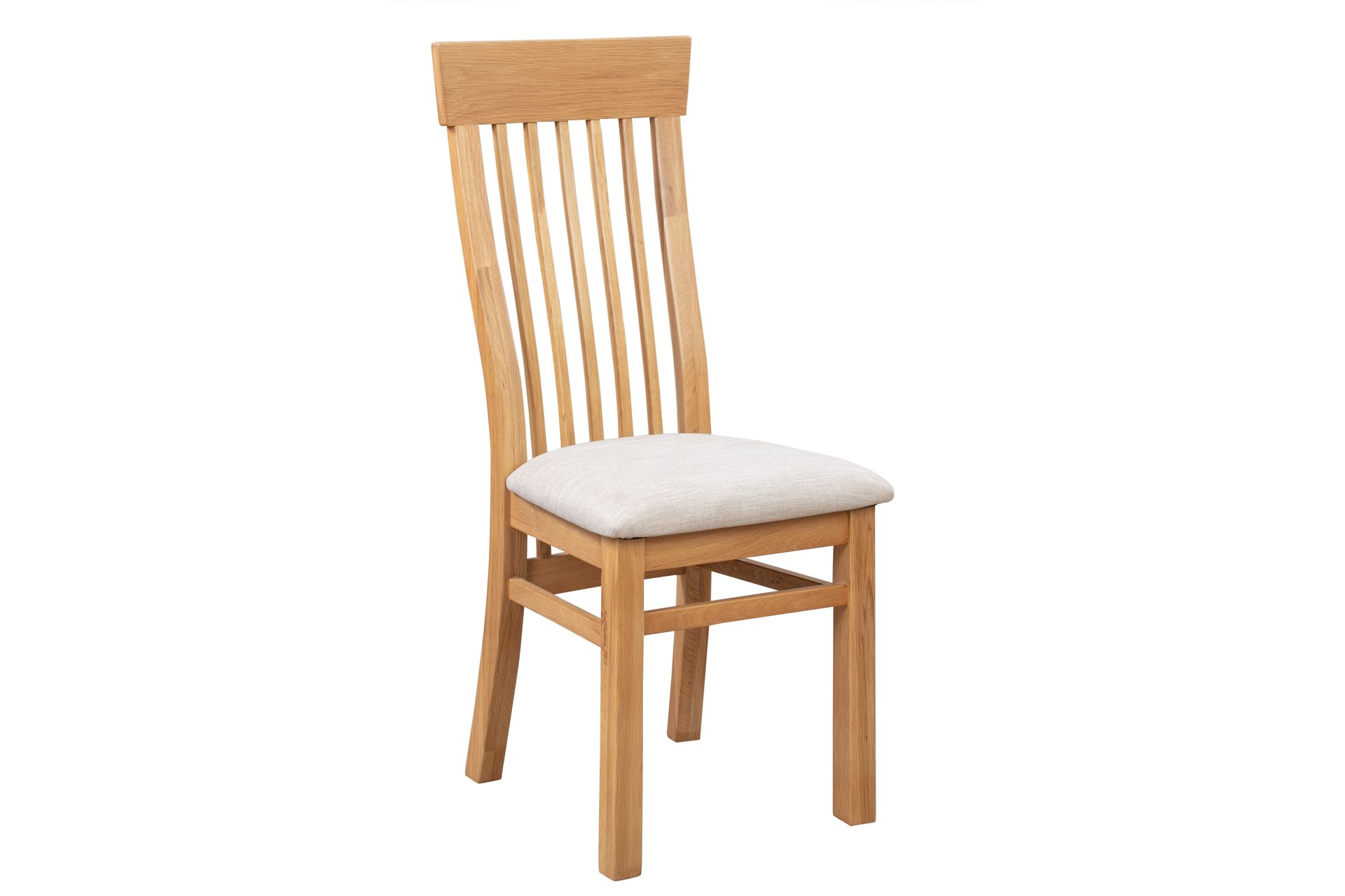 Valencia Oak Dining Chair with Fabric Seat