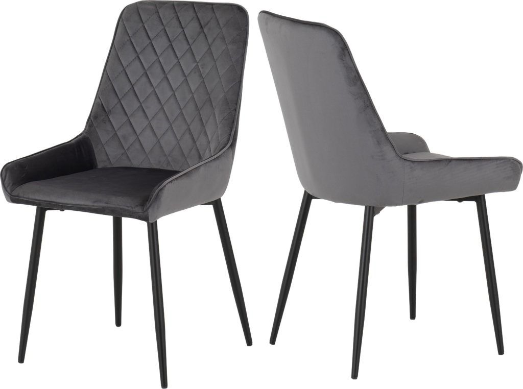 Avery Grey Velvet Chair