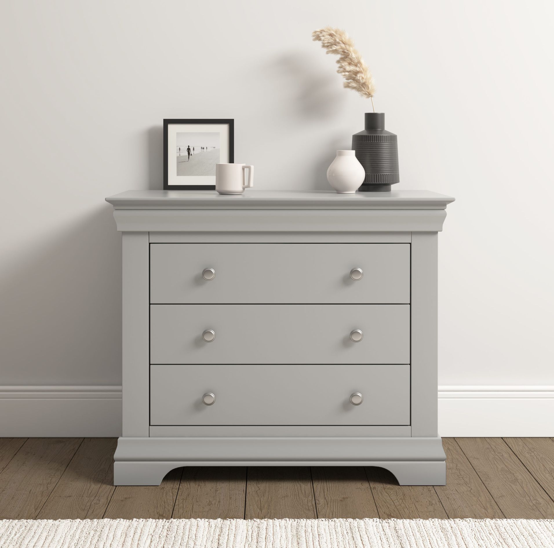 Bordeaux Grey 7 Drawer Chest