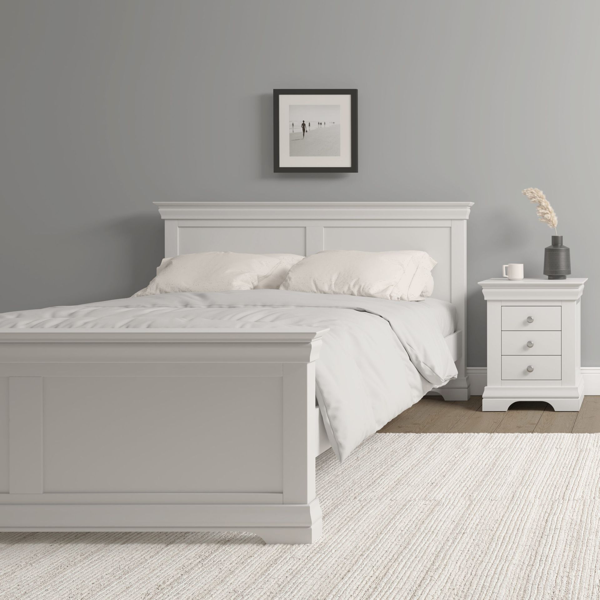 Bordeaux Ivory Double Bed