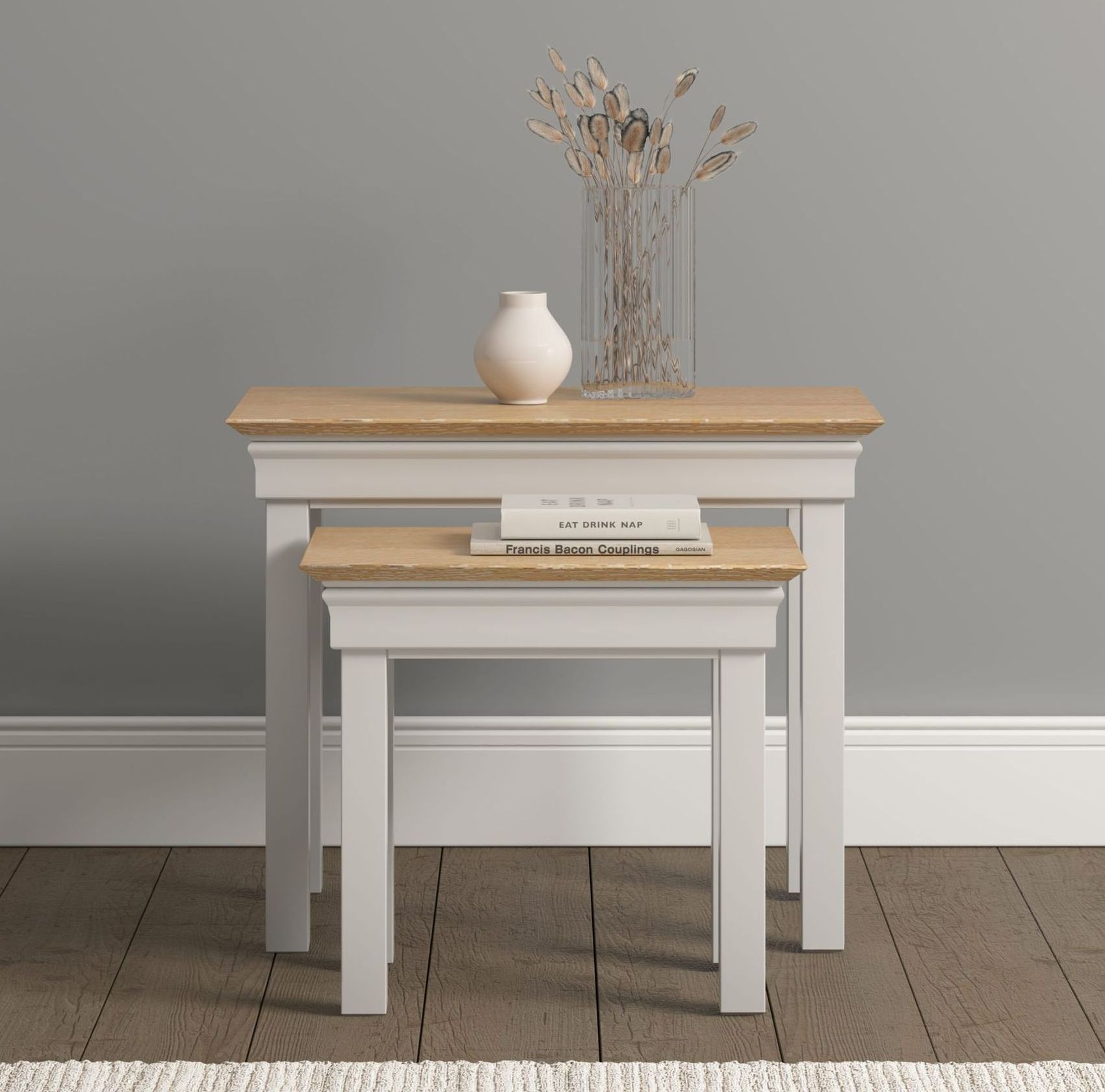 Bordeaux Ivory Nest of Tables