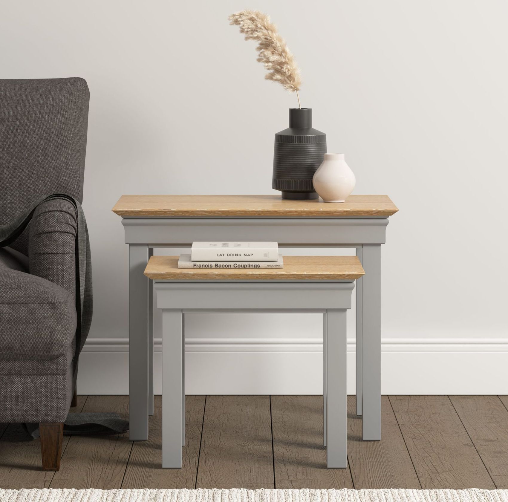 Bordeaux Grey Nest of Tables