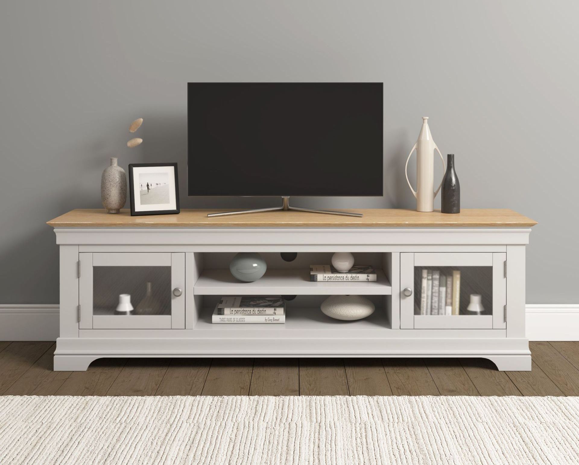 Bordeaux Grey Small TV Unit