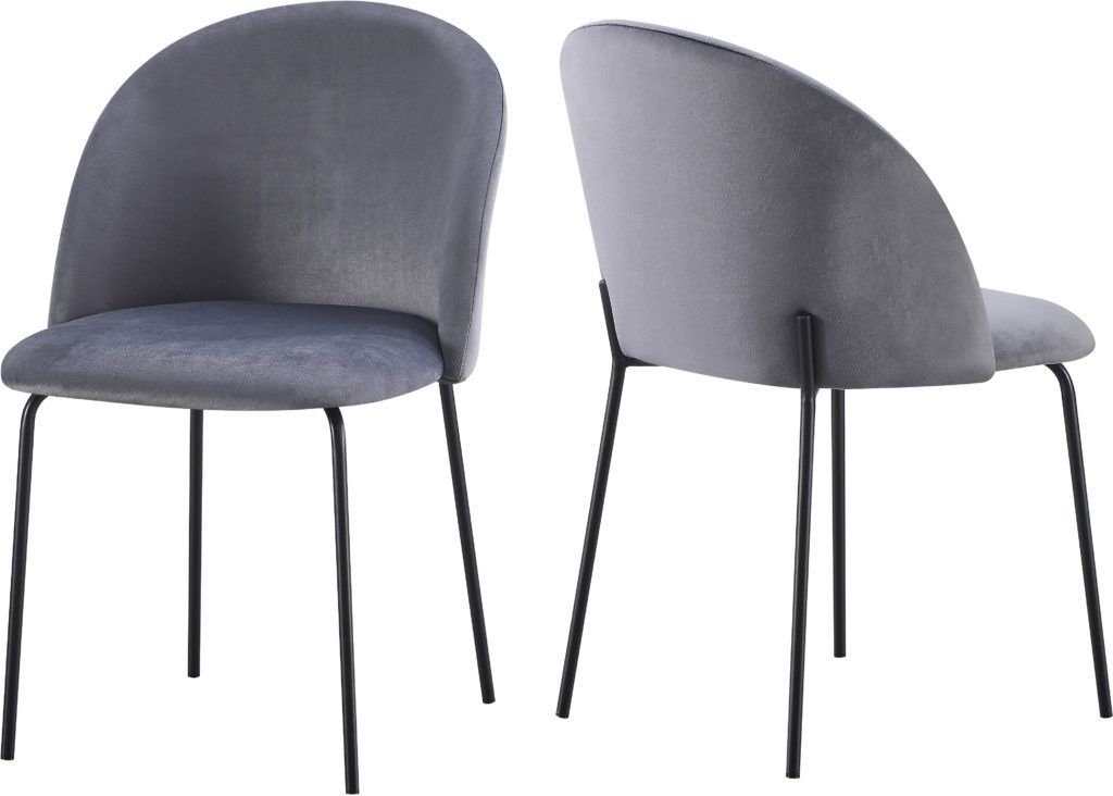 Boston Grey Velvet Chair