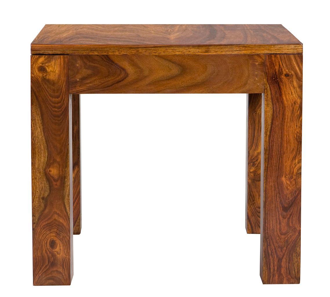 Cube Rosewood Lamp Table