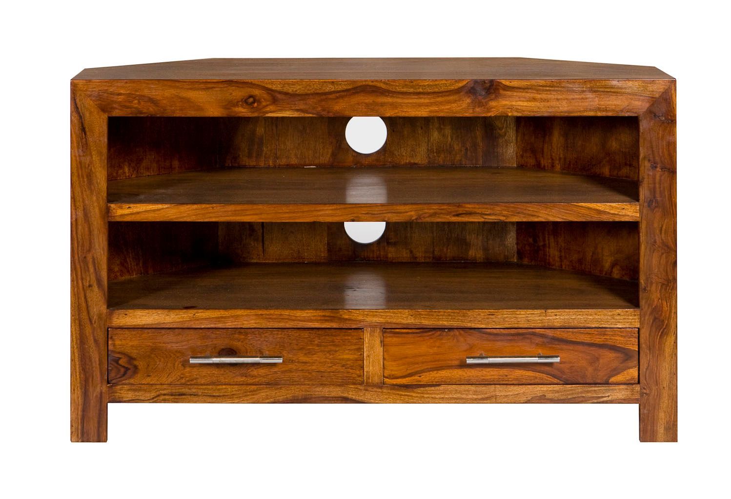 Cube Rosewood Corner TV Stand