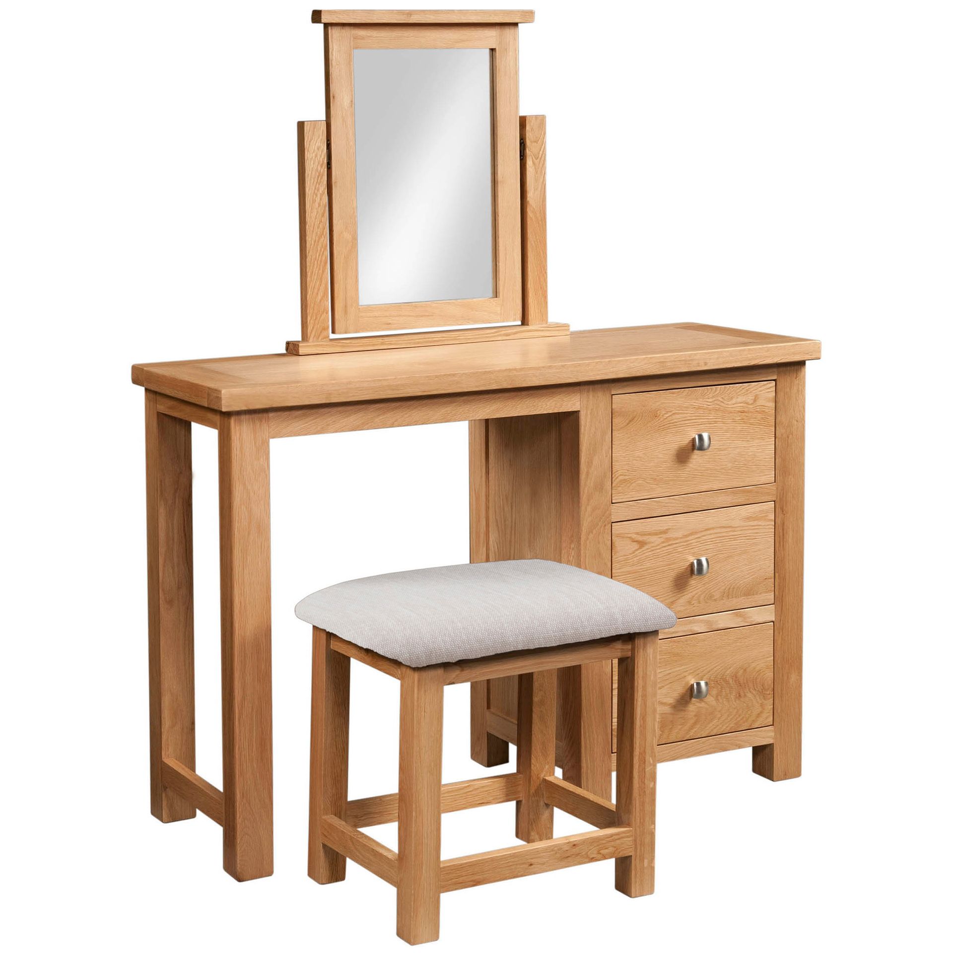 Dorchester Oak Dressing Table and Stool