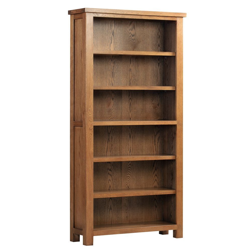 Dorchester Rustic Oak Large Bookcase