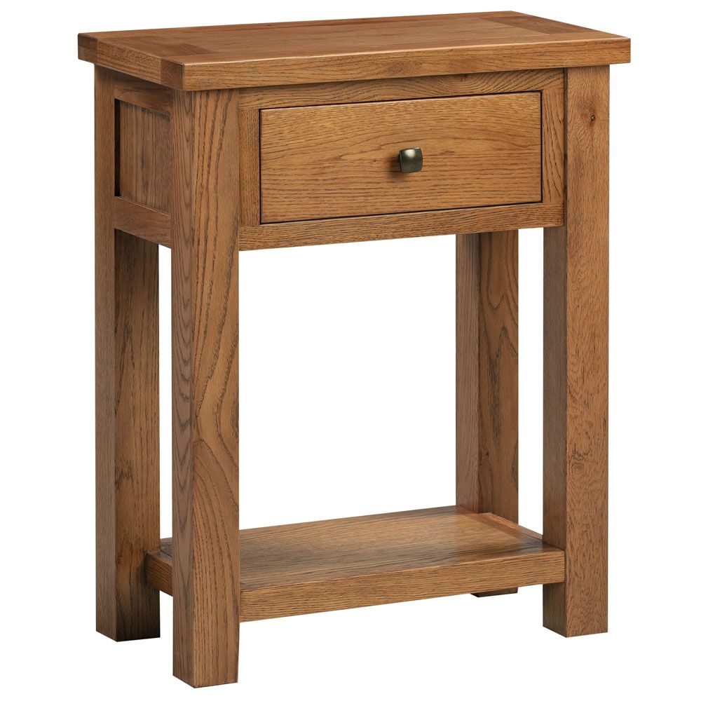 Dorchester Rustic Oak Single Console Table