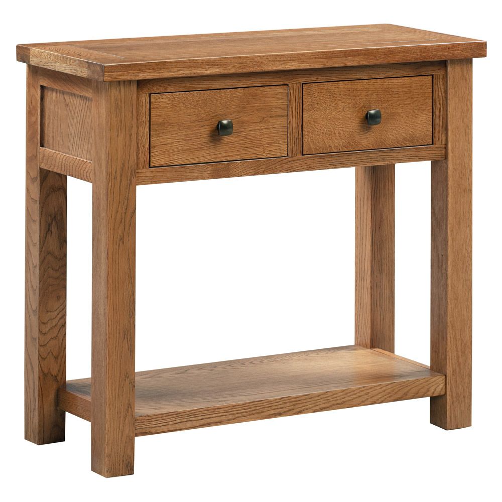 Dorchester Rustic Oak Large Console Table